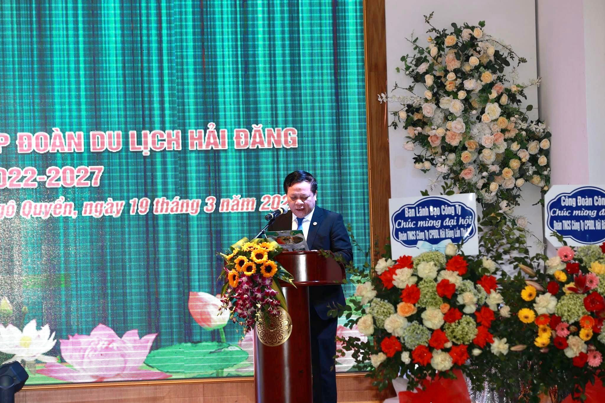 Tổ chức Đại hội Đoàn Thanh Niên nhiệm kỳ 2022-2027 tại Công ty Cổ Phần Tập đoàn Du lịch Hải Đăng.